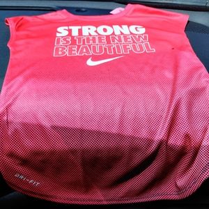 Nike girls active top with Nike shorts